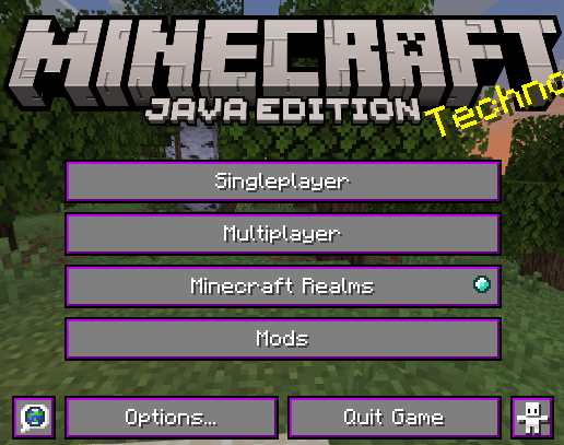 Purple menu - No animations
