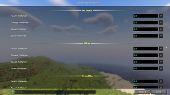Configuration Menu Fabric