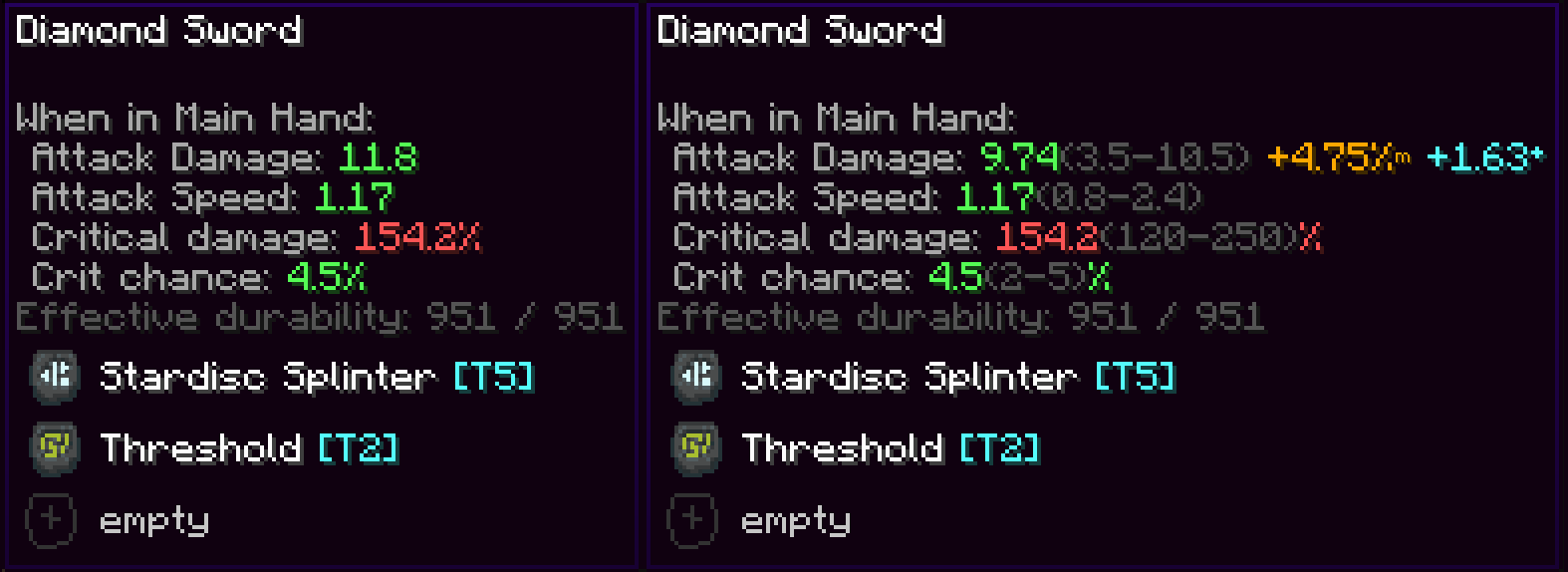 item tooltip