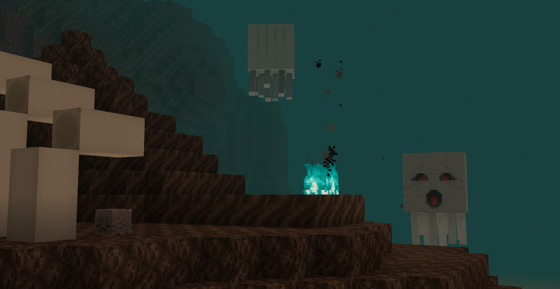 Ghast shooting in a Soul Sand Valley