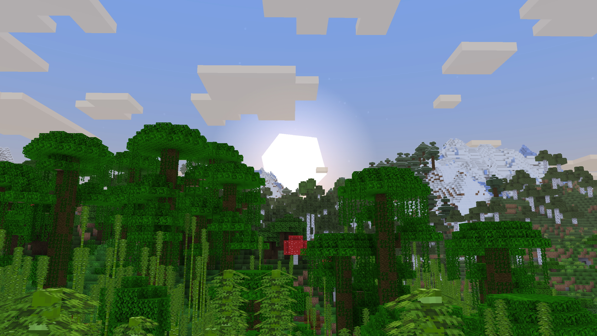 Jungle Sunset Miniature Shader