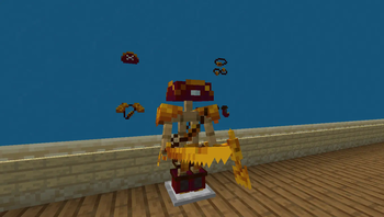 golden armor + weapons
