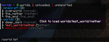 User-friendly world list