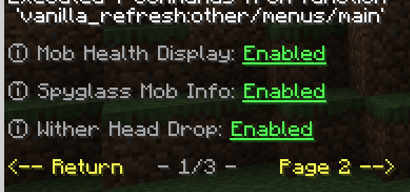 Settings Menu