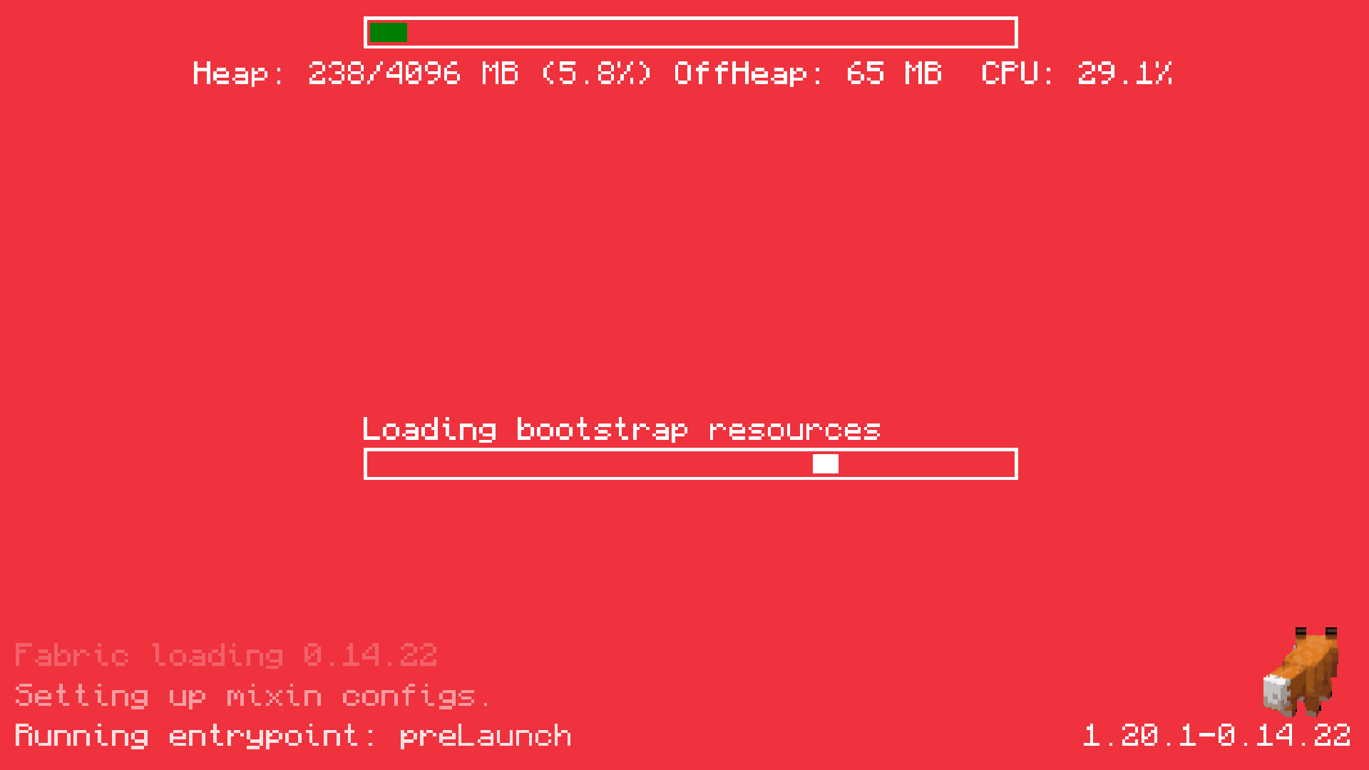 Early loading screen