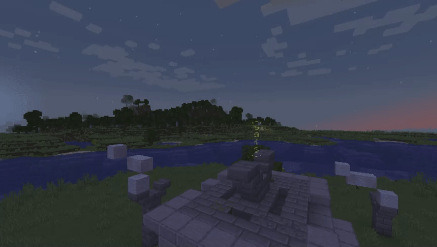 Player looking at an air shrine