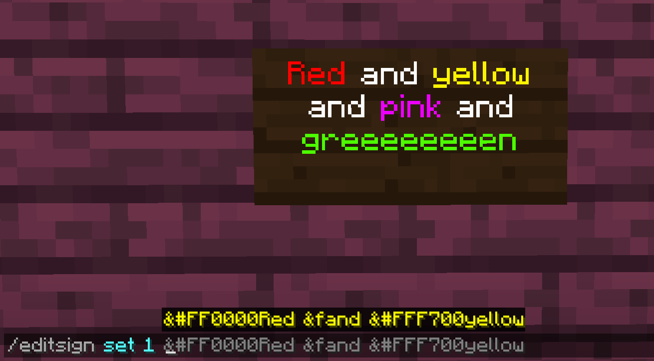 /editsign command