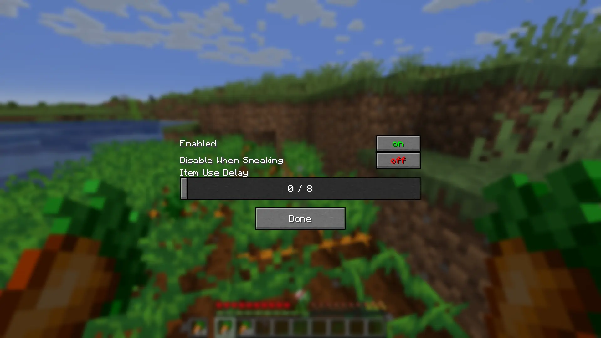 Version 2.0.0 Config Screen
