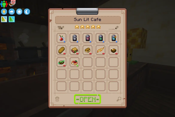 Manage your cafe!