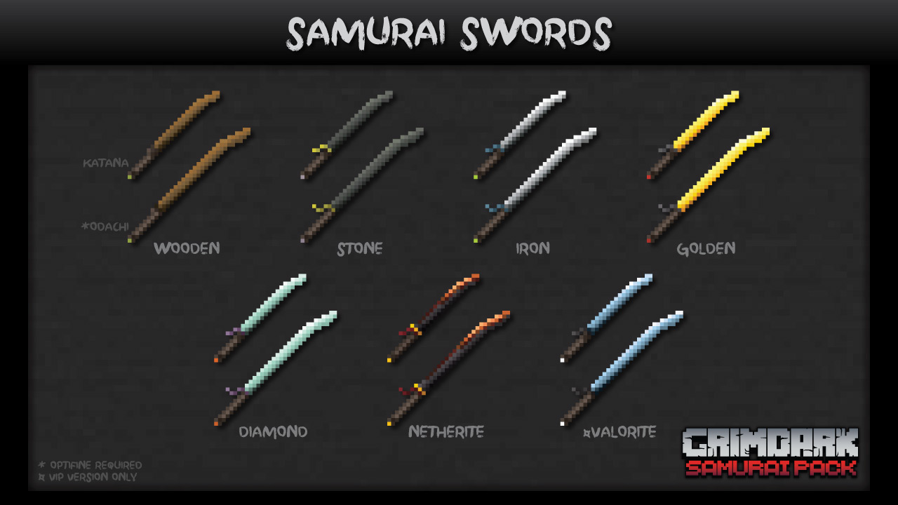 Grimdark Samurai Sword Textures Sword & Odachi textures for the Grimdark Samurai Pack by Kalam0n