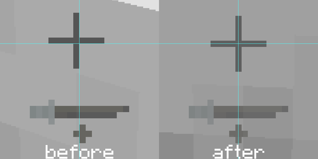 Crosshair with attack indicator