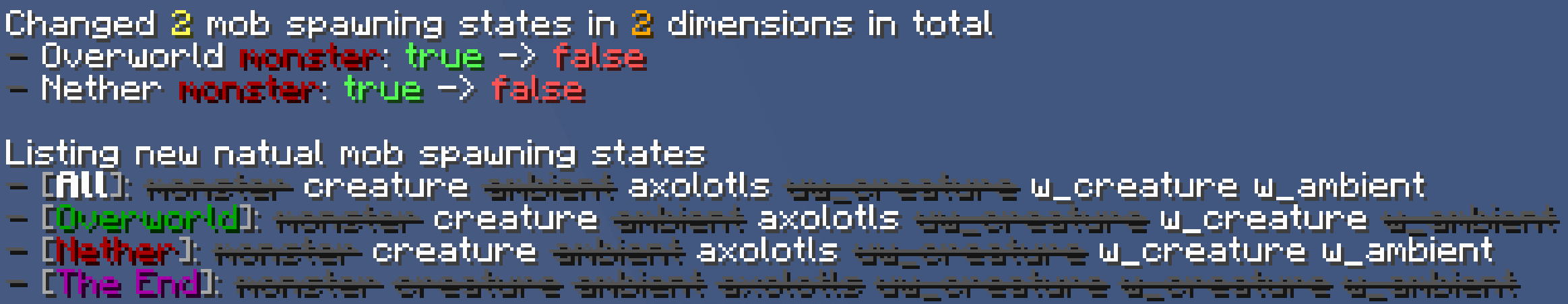 /spawn natualSpawning command