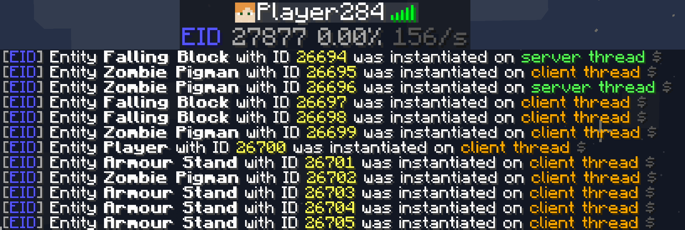 entityIdCounter logger