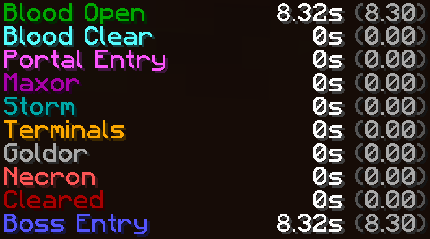 Splits HUD