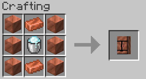 Copper fridge crafting recipe!