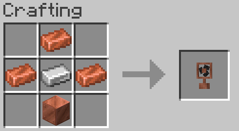 Copper fan crafting recipe!