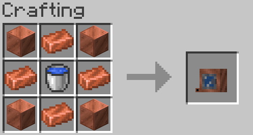 Copper washing machine crafting recipe!