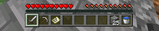 A GIF demonstrating the Satchel's hotbar swapping capabilities