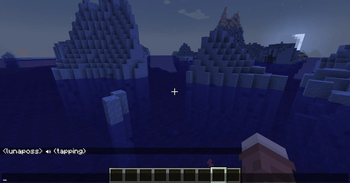 A screenshot of what happens when I tap while recording