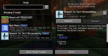 A look at the mod in the menu screen :3