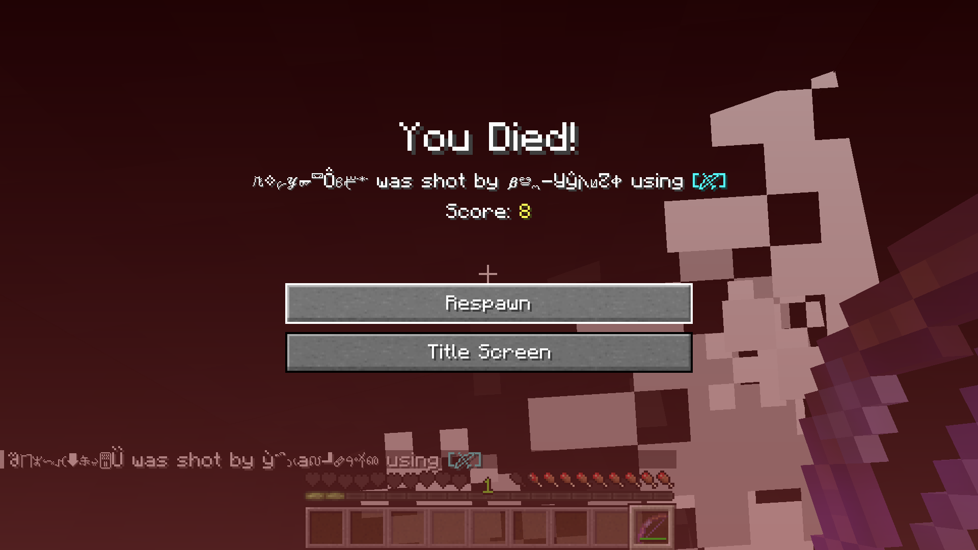 Invisible player killing Invisible player