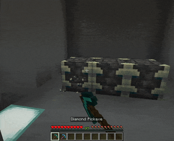 Mine reinforced deepslate faster