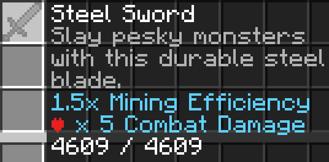 Sword Tool Tooltip