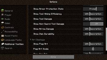 Options Menu