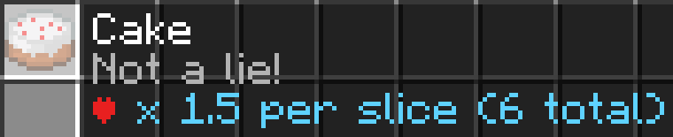 Block Food Tooltip