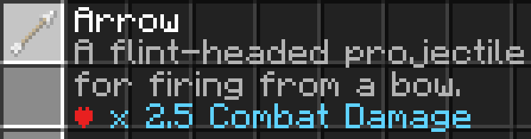 Arrow Damage Tooltip