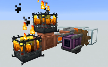 Blaze burners running on lava