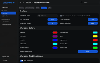 Rendering OneConfig Menu