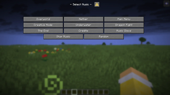 The Main Selection Menu