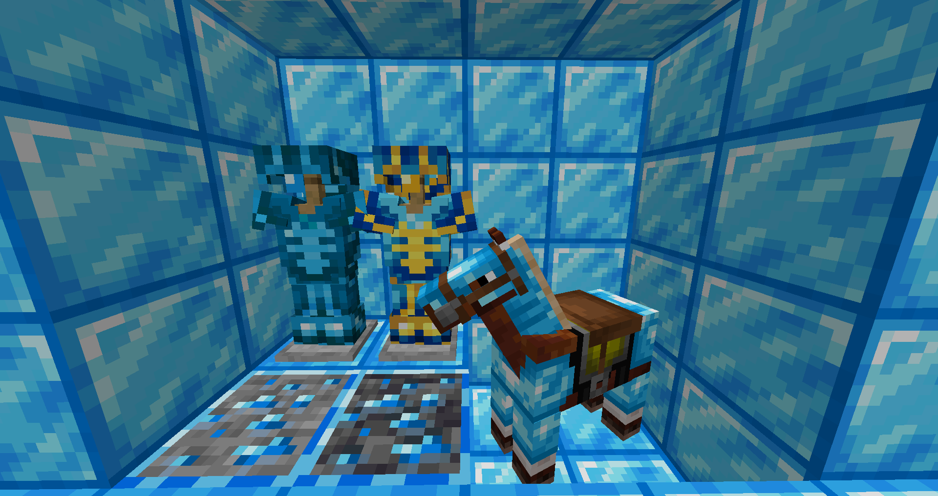 Bluer diamond blocks / models