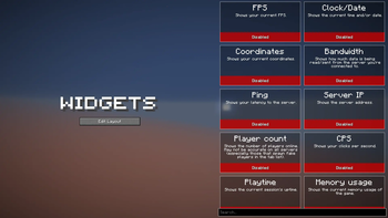 Widget settings menu (>=v2.0.0)