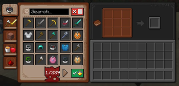 Crafting with Recipe Book