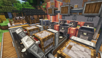 Cheese factory belt line