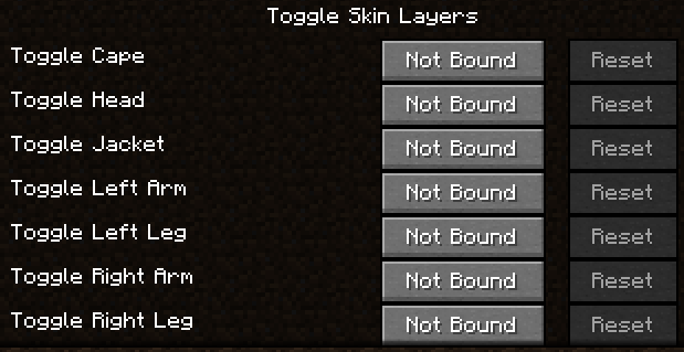Keybind Screen