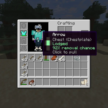 Armor arrow tooltip