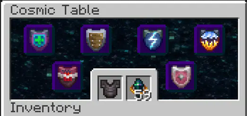 Cosmic table UI