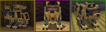 Mechanical Wolf with different modules equipped.