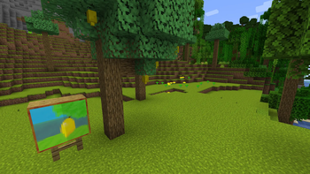 Lemon tree in long lemonade forest