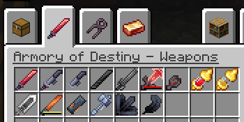Items tab 1
