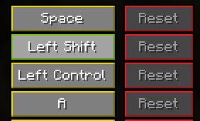 Status-based menu buttons
