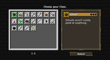 Choose your class
