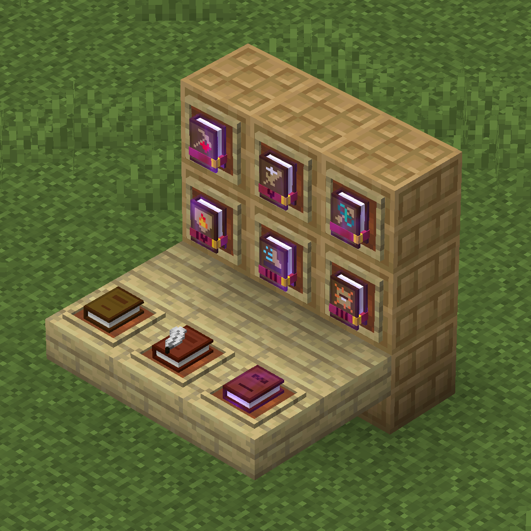 Books on item frames