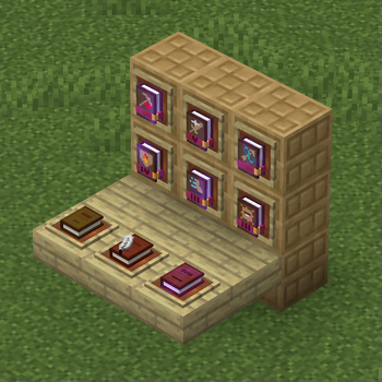 Books on item frames