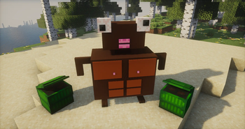 Boss and trash cans