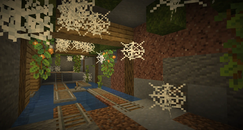 Mineshaft Mainline within a lush cave