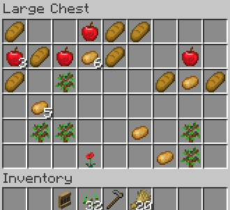 The chest and shelf loot
